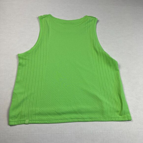 Lululemon Swiftly Tech Cropped Tank Top Sleeveless Neon Green Seamless Size 4 - Picture 9 of 10
